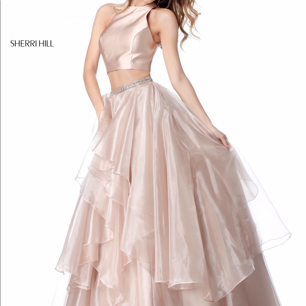 Sherri Hill 51960 Blush Ball Gown Two Piece